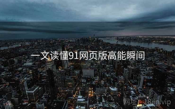 一文读懂91网页版高能瞬间