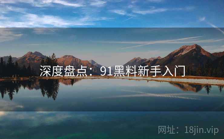 深度盘点:91黑料新手入门