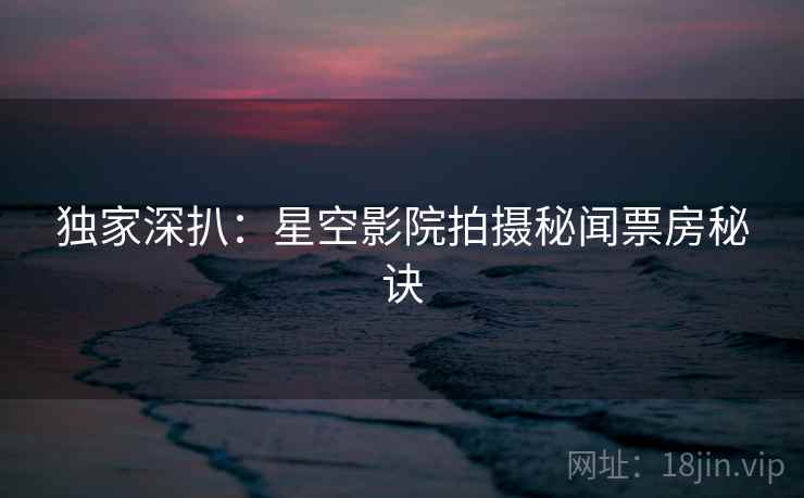 独家深扒:星空影院拍摄秘闻票房秘诀